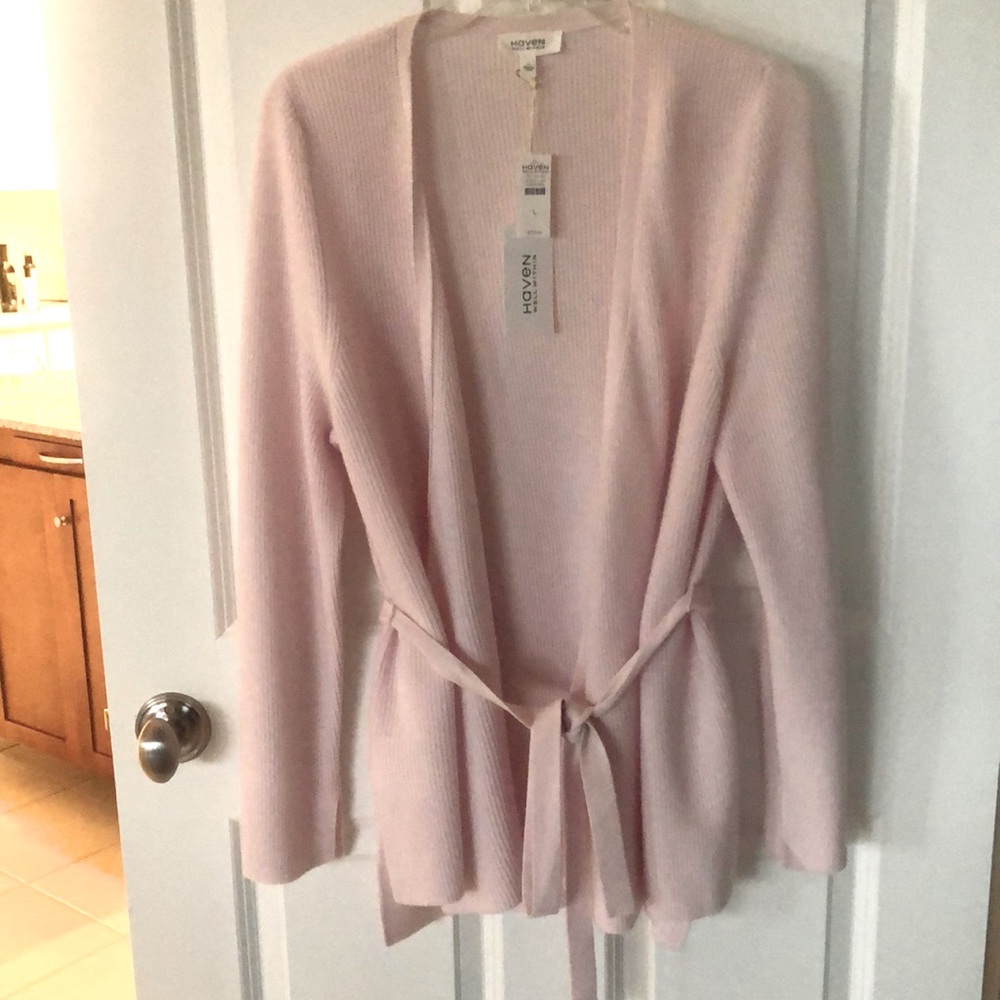 Cashmere size L cardigan front tie